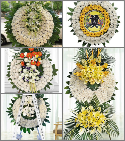 山西运城平陆县杜马乡么岭村花圈速递